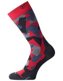 Skarpety Trekkingowe Lasting WOM 85% Merino Wool Czerwony (306) M (38-41)
