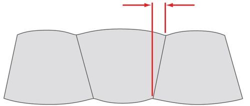 /><br /><br /><strong>Dlaczego warto zastosować przegrodę przesunięcia?</strong><br /><br />Przegroda przesunięcia jest kluczem do tworzenia kształtu komory trapezowej. Kluczowy jest kąt przesunięcia. Istotne jest, aby nie był zbyt stromy lub zbyt płytki, ponieważ kąt przegrody odgrywa istotną rolę w tworzeniu przegrody która minimalizuje tarcie ścian, dolną migracje i zimne miejsca. Przykładowo, przesunięcie kątowe, które jest zbyt strome będzie skutkować, iż użytkownik będzie ślizgać się po powierzchni siatki przegrody. Zbyt płytki kąt przesunięcia doda niepotrzebnego ciężaru, gdyż wzrośnie zapotrzebowanie materiału potrzebnego na przegrodę, ale co najważniejsze spowoduje powstanie nienaciągniętych sił podczas produkcji śpiwora i jego marszczenie, które ostatecznie zmniejszy jego wydajność.<br /><br />Przesunięcie przegrody nie jest wartością stałą dla różnych wartości wypełnienia. Jest proporcjonalne do wysokości przegrody. Dla przykładu, wysokość przegrody równa 10cm może spokojnie mieć przesunięcie komory równe 2cm gdzie niemożliwym jest przesunięcie komory o dwa centymetry dla komory o wysokości 1 cm.<br /><br />Część różnicowego cięcia jest nie tylko przyporządkowana do wysokości wypełnienia, lecz również do opisu, jakości puchu. Na przykład 500 gram o sprężystości 600 będzie mniej przyporządkowana do cięcia różnicowego niż 500 gramów o sprężystości 800, ponieważ siła wypełnienia 800 będzie miało większą objętość puchu. Odnosi się to również do wskaźników klastra, na przykład 90/10 będzie miał większą objętość puchu niż 80/10 o tej samej mocy napełniania. Zasadniczo podział różnicowego cięcia jest przypisana do woluminu wynikowego, który jest tworzony z rozciągliwego puchu izolacyjnego.<br /><br />Przegroda przesunięcia może być stosowana jedynie do produktów z wewnętrznymi ścianami przegrody, aplikowane produkty nie nadają się do przeszycia gdyż ich powłoka wewnętrzna i zewnętrzna jest zszyta ze sobą.<br /><br />Przegroda przesunięcia ułatwia również oczyszczanie śpiwora dzięki zawansowanej technologii i dużej wydajności materiału.</p><p style=